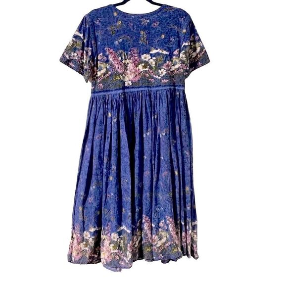 Phases 100% cotton boho cottage core garden print dress size M - Picture 4 of 8